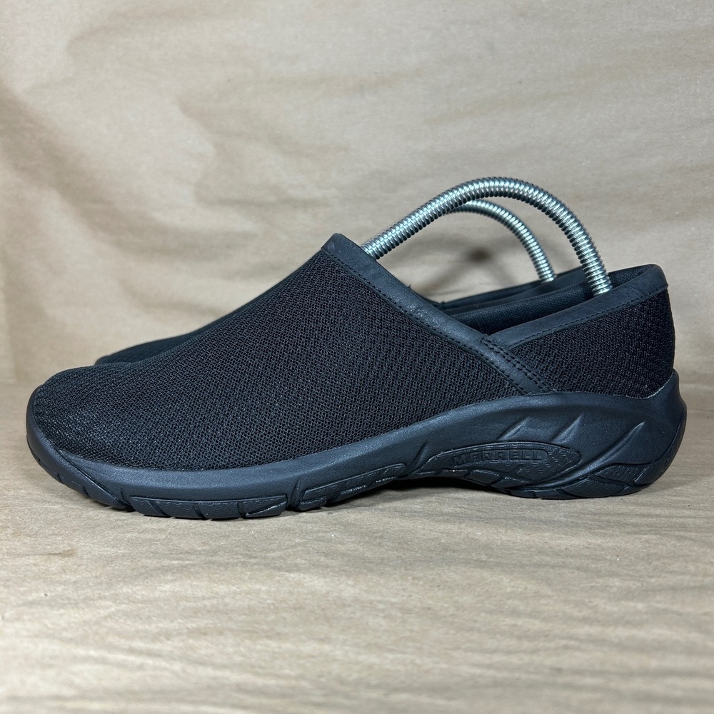 Merrell Encore Breeze 4 Clog Women 10 Black Solid Mesh Slip On J001424